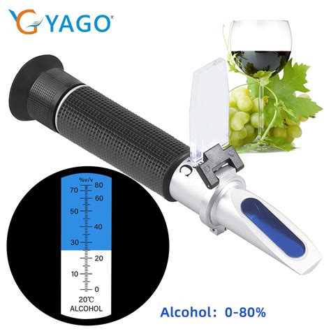 how does alcohol affect refractometer|alcohol refilling meter.